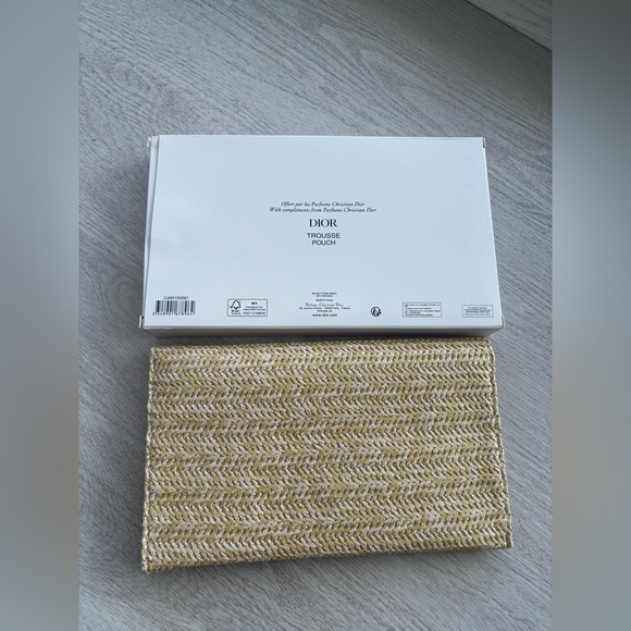 Dior Beauty Raffia Clutch